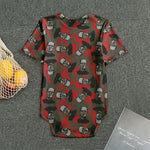 Horror Frankenstein Pattern Print Men's Bodysuit