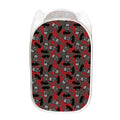 Horror Frankenstein Pattern Print Mesh Laundry Hamper