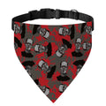 Horror Frankenstein Pattern Print Over The Collar Dog Bandana