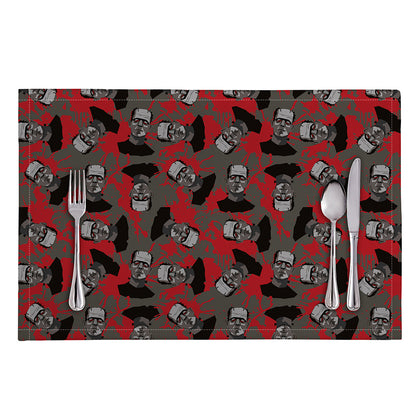 Horror Frankenstein Pattern Print Placemat