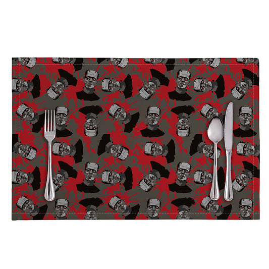Horror Frankenstein Pattern Print Placemat