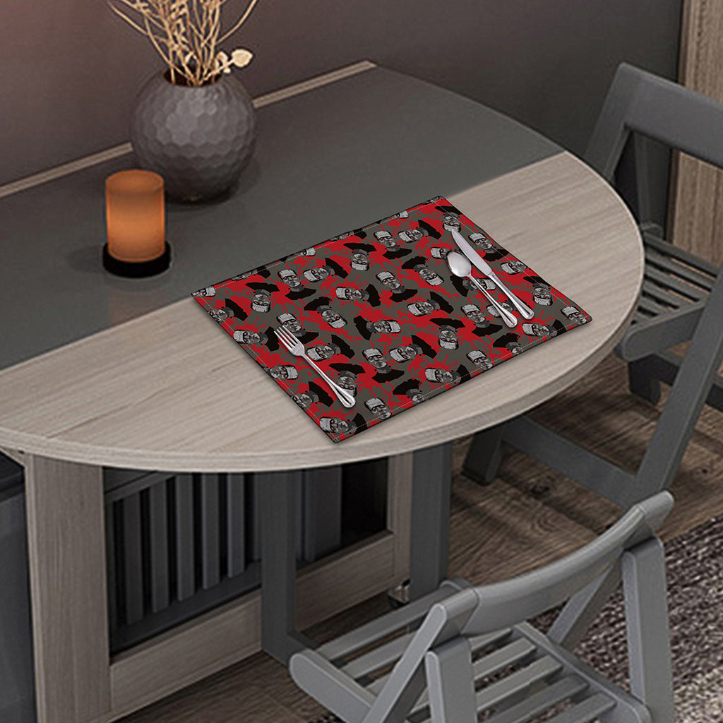 Horror Frankenstein Pattern Print Placemat