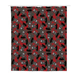 Horror Frankenstein Pattern Print Polyester Shower Curtain