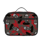 Horror Frankenstein Pattern Print Portable Lunch Bag