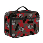 Horror Frankenstein Pattern Print Portable Lunch Bag