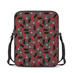 Horror Frankenstein Pattern Print Rectangular Crossbody Bag