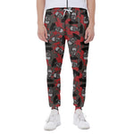 Horror Frankenstein Pattern Print Scuba Joggers