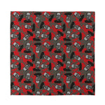 Horror Frankenstein Pattern Print Silk Bandana