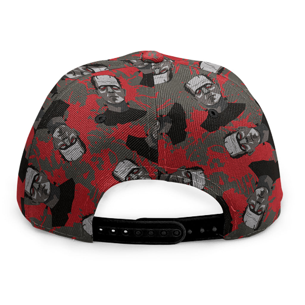 Horror Frankenstein Pattern Print Snapback Cap