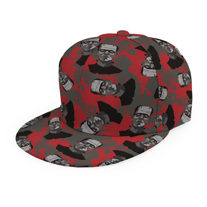 Horror Frankenstein Pattern Print Snapback Cap