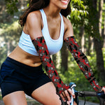Horror Frankenstein Pattern Print Sun Protection Arm Sleeves