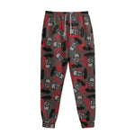 Horror Frankenstein Pattern Print Sweatpants