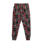 Horror Frankenstein Pattern Print Sweatpants