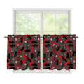 Horror Frankenstein Pattern Print Tier Curtains