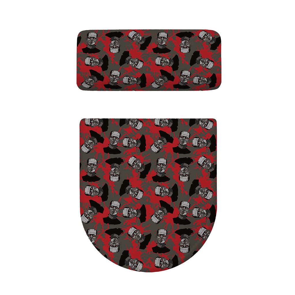 Horror Frankenstein Pattern Print Toilet Lid And Tank Cover Set