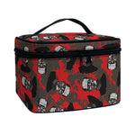 Horror Frankenstein Pattern Print Travel Makeup Bag