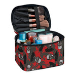 Horror Frankenstein Pattern Print Travel Makeup Bag