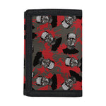 Horror Frankenstein Pattern Print Trifold Wallet