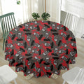 Horror Frankenstein Pattern Print Waterproof Round Tablecloth
