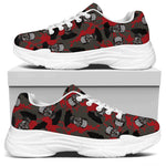 Horror Frankenstein Pattern Print White Chunky Shoes