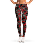 Horror Frankenstein Pattern Print Women's Leggings