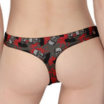 Horror Frankenstein Pattern Print Women's Thong