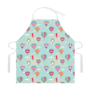 Hot Air Balloon Pattern Print Adjustable Apron