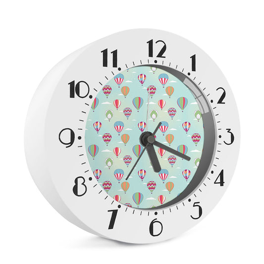 Hot Air Balloon Pattern Print Alarm Clock