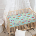 Hot Air Balloon Pattern Print Baby Crib Sheet