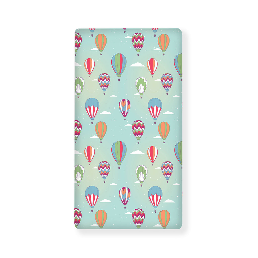 Hot Air Balloon Pattern Print Baby Crib Sheet