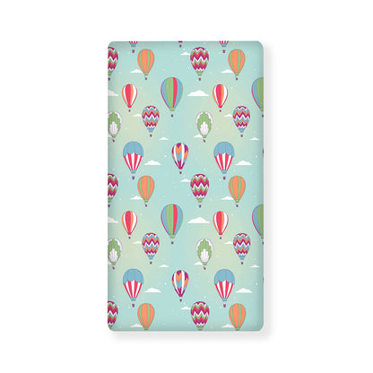 Hot Air Balloon Pattern Print Baby Crib Sheet