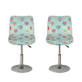 Hot Air Balloon Pattern Print Bar Stool Covers