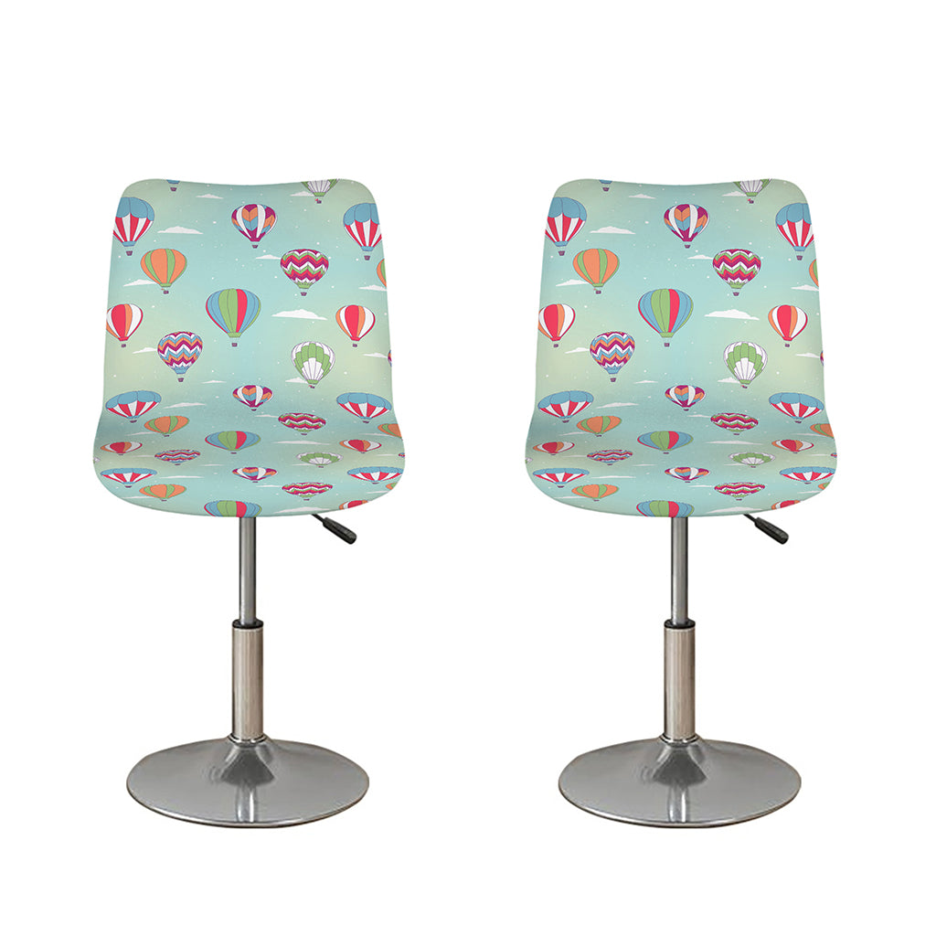 Hot Air Balloon Pattern Print Bar Stool Covers