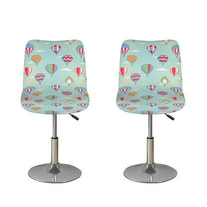 Hot Air Balloon Pattern Print Bar Stool Covers
