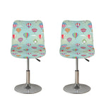 Hot Air Balloon Pattern Print Bar Stool Covers