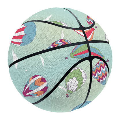 Hot Air Balloon Pattern Print Basketball