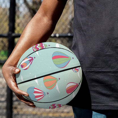 Hot Air Balloon Pattern Print Basketball