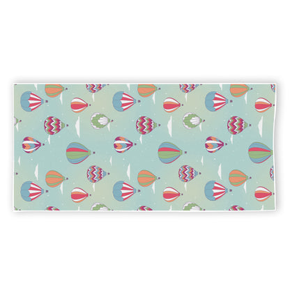 Hot Air Balloon Pattern Print Beach Towel