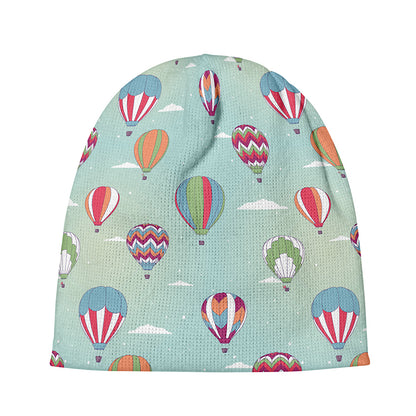 Hot Air Balloon Pattern Print Beanie