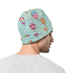 Hot Air Balloon Pattern Print Beanie