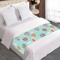 Hot Air Balloon Pattern Print Bed Runner