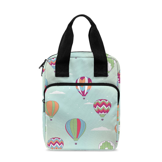 Hot Air Balloon Pattern Print Bible Tote Bag