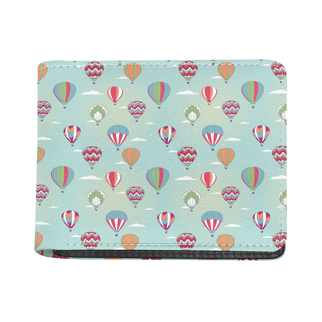 Hot Air Balloon Pattern Print Bifold Wallet