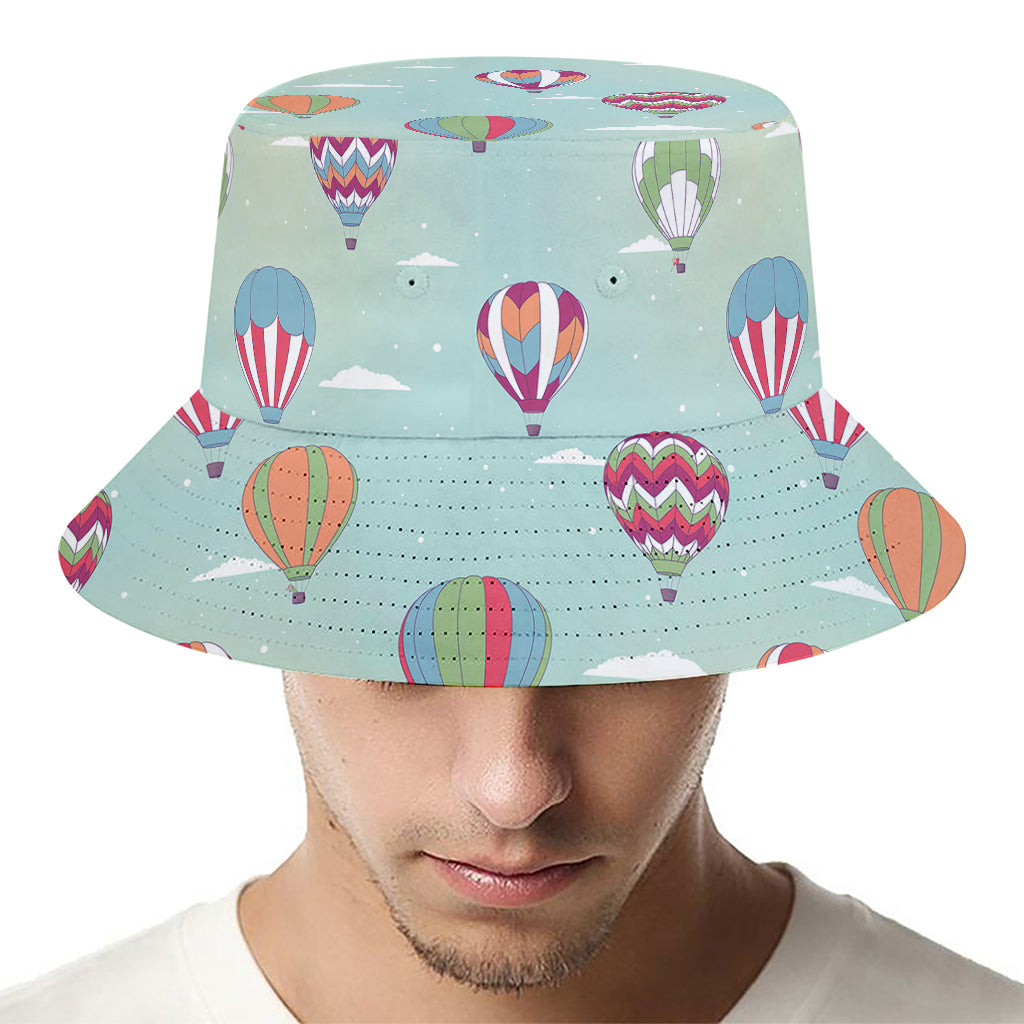 Hot Air Balloon Pattern Print Bucket Hat