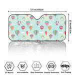 Hot Air Balloon Pattern Print Car Windshield Sun Shade