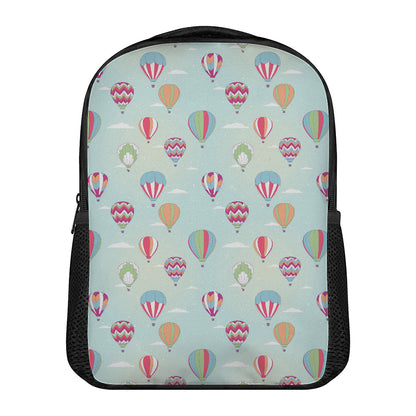 Hot Air Balloon Pattern Print Casual Backpack