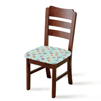 Hot Air Balloon Pattern Print Chair Cushion Cover