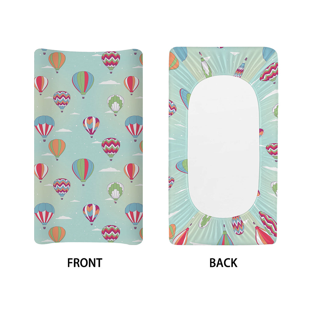 Hot Air Balloon Pattern Print Changing Pad Cover