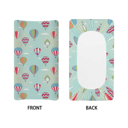 Hot Air Balloon Pattern Print Changing Pad Cover