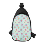 Hot Air Balloon Pattern Print Chest Bag